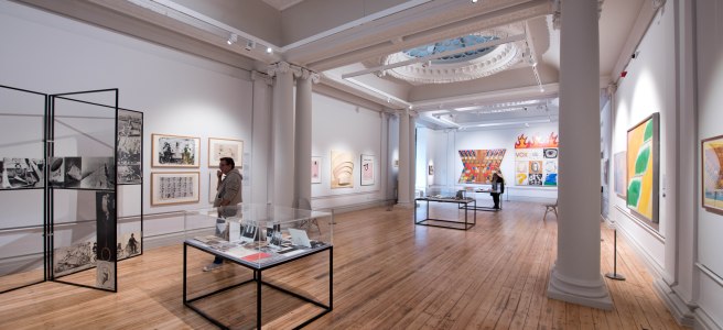 New gallery interior showing the Pioneers of Pop exhibition, photo by Colin Davidson