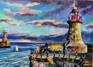 Fishing at South Shields lighthouse - Stuart Jones