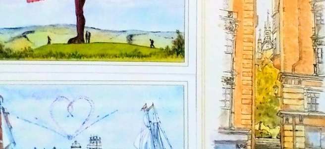 Some of Caroline Coode's Newcastle card designs