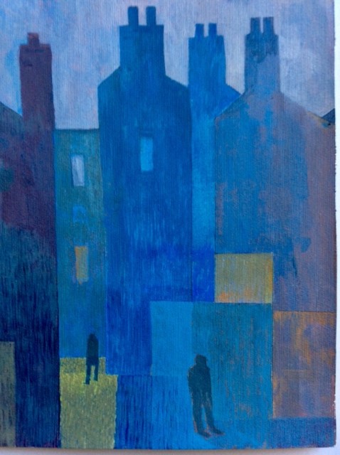 Bob Young's painting “Tenement, January Afternoon”
