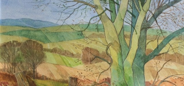 Bob Young's painting “Above Bywell 2”