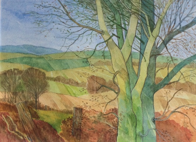 Bob Young's painting “Above Bywell 2”