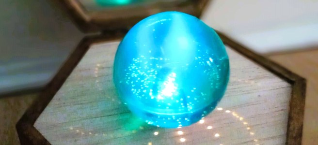 Data Oracle IWD illuminated close up by Leila Hogarth