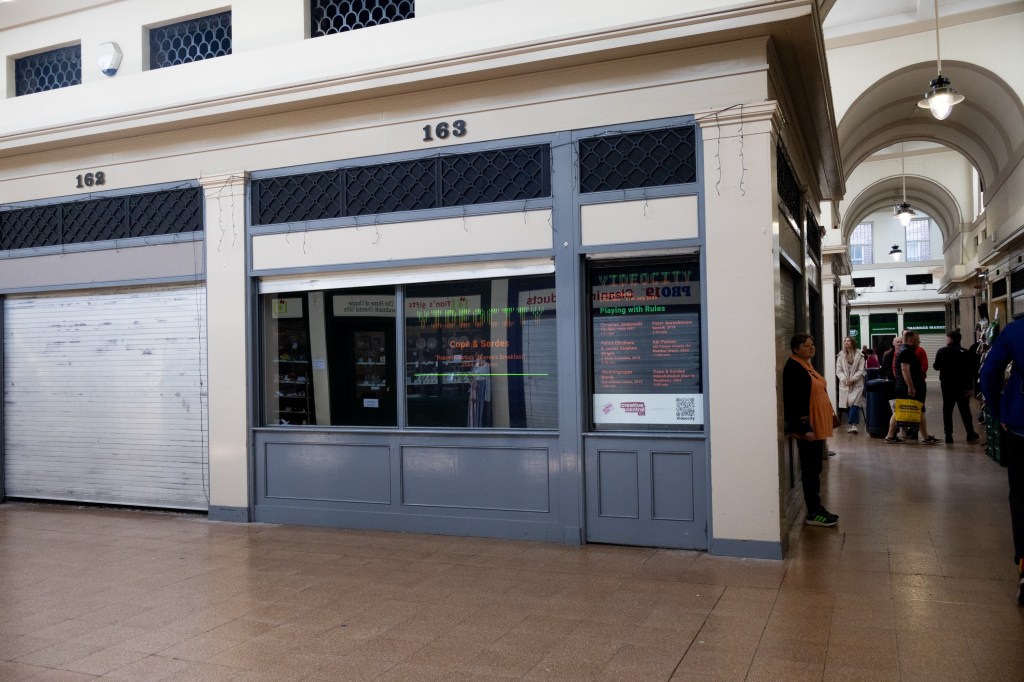 Unit 163, Grainger Market - Videocity exhibition