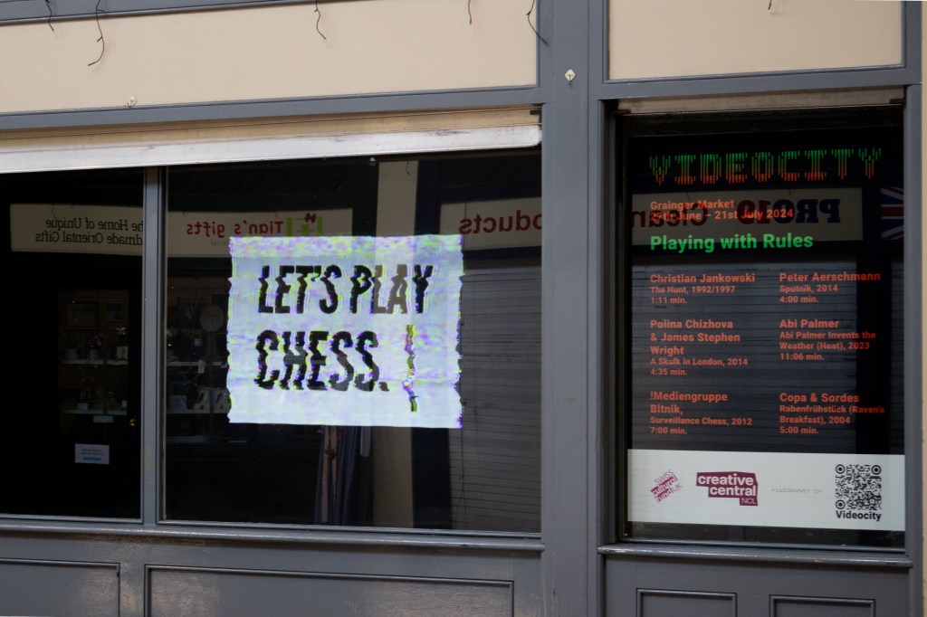 Unit 163, Grainger Market - Videocity exhibition - Surveillance Chess, !Mediengruppe Bitnik