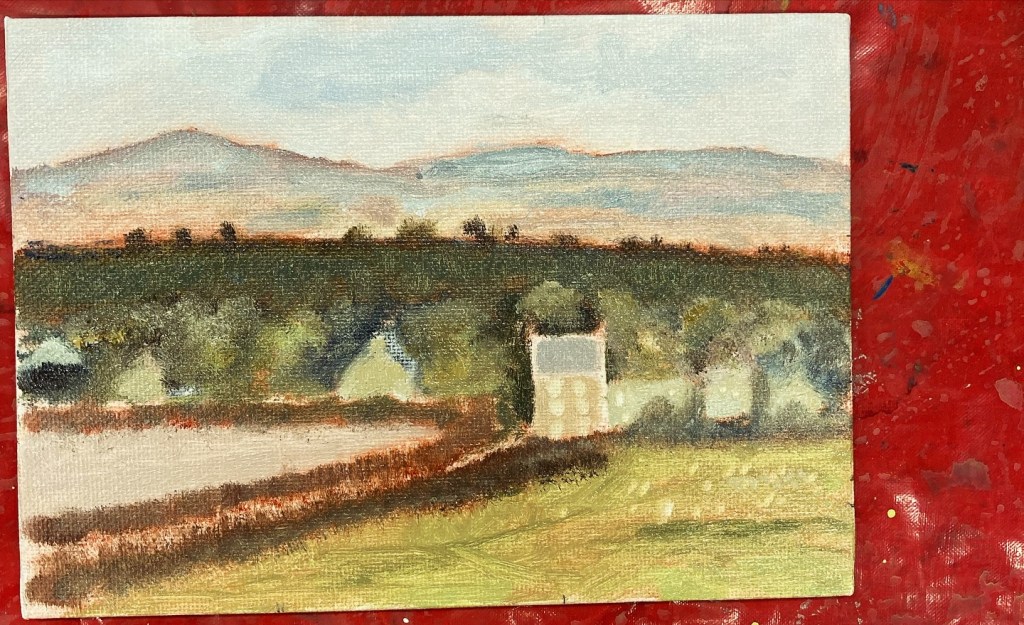 Work produced during an Oil Painting workshop hosted by Lindsey McLaren