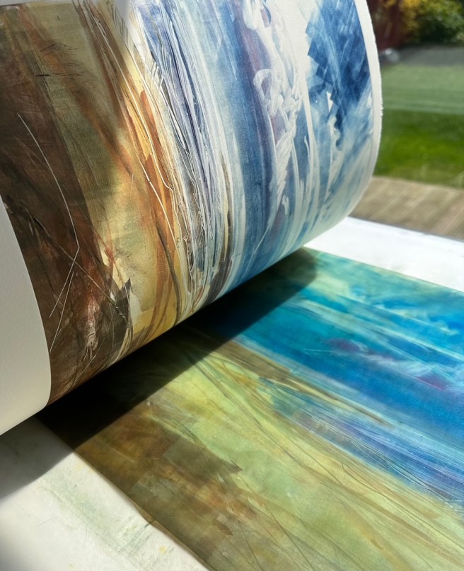 Monoprints by Hannah Forsyth