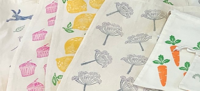 Printed fabrics by Jean Tinsley