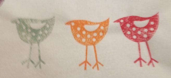 Jean Tinsley's Block Printing on Fabric workshop