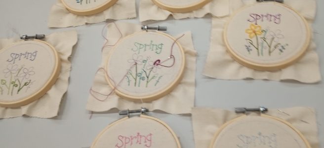 Slow Stitching for Spring workshop with Jo Duncan