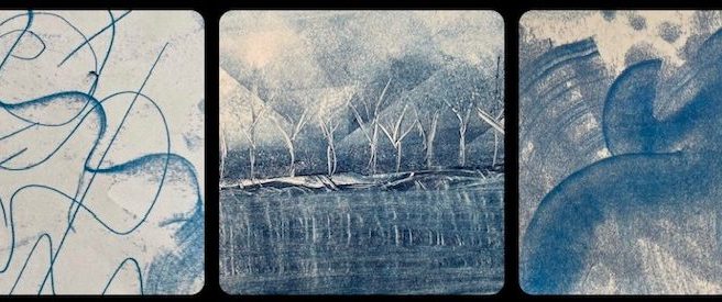 A selection of Hannah Forsyth monoprints