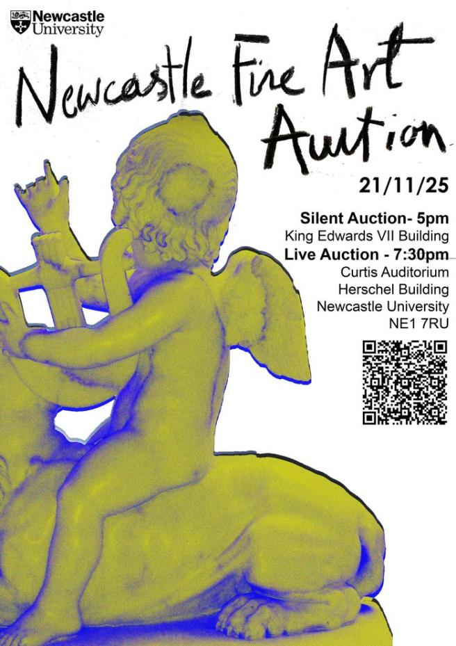 Newcastle Fine Art Auction poster 2025