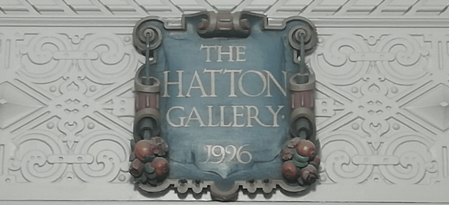The Hatton Gallery plaque