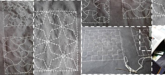 examples of Sashiko stitching
