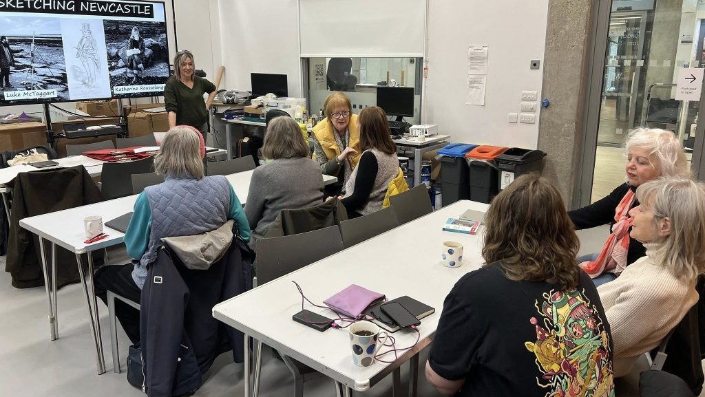 Photo from our Sketching Newcastle with a bunch of famous artists workshop