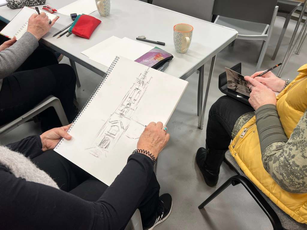 Photo from our Sketching Newcastle with a bunch of famous artists workshop