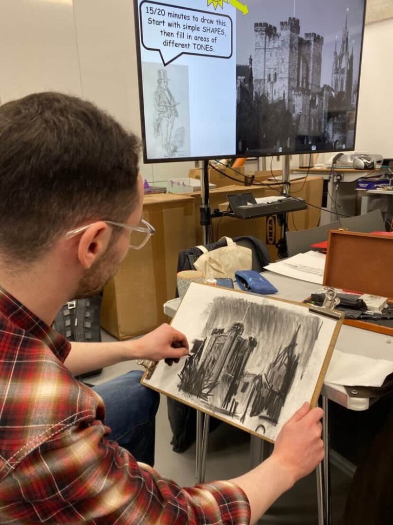 Photo from our Sketching Newcastle with a bunch of famous artists workshop