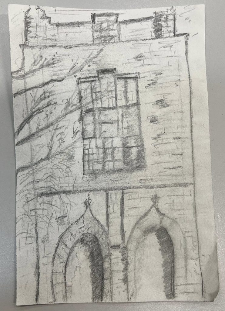 SKetch from our Sketching Newcastle with a bunch of famous artists workshop