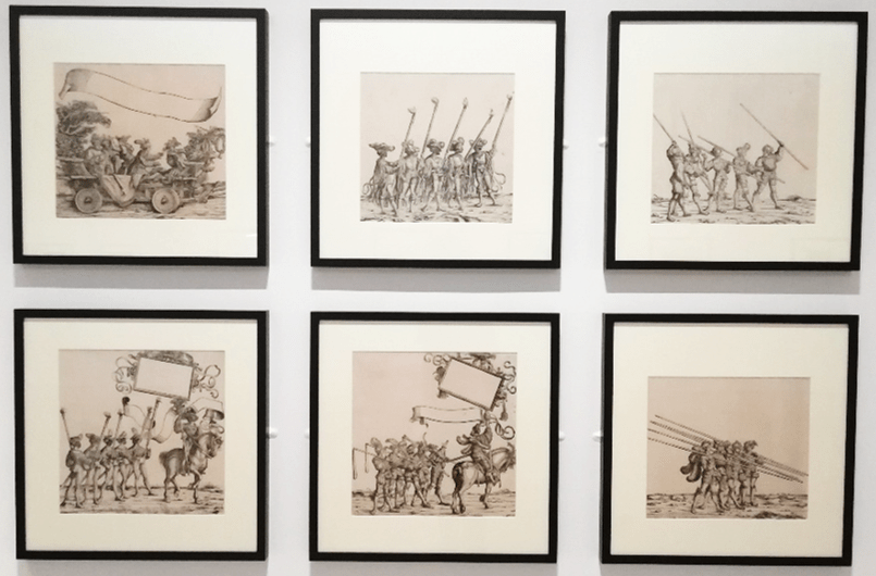 Hans Burgkmair The Triumph of Maximilian 1 woodcuts from 1796 edition Hatton Gallery exhibition Works on Paper, 2023