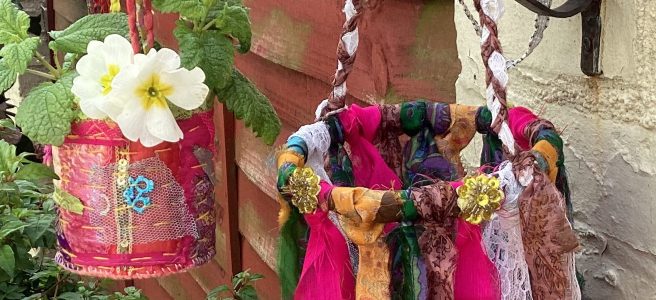 Hanging decorations by Kath Price