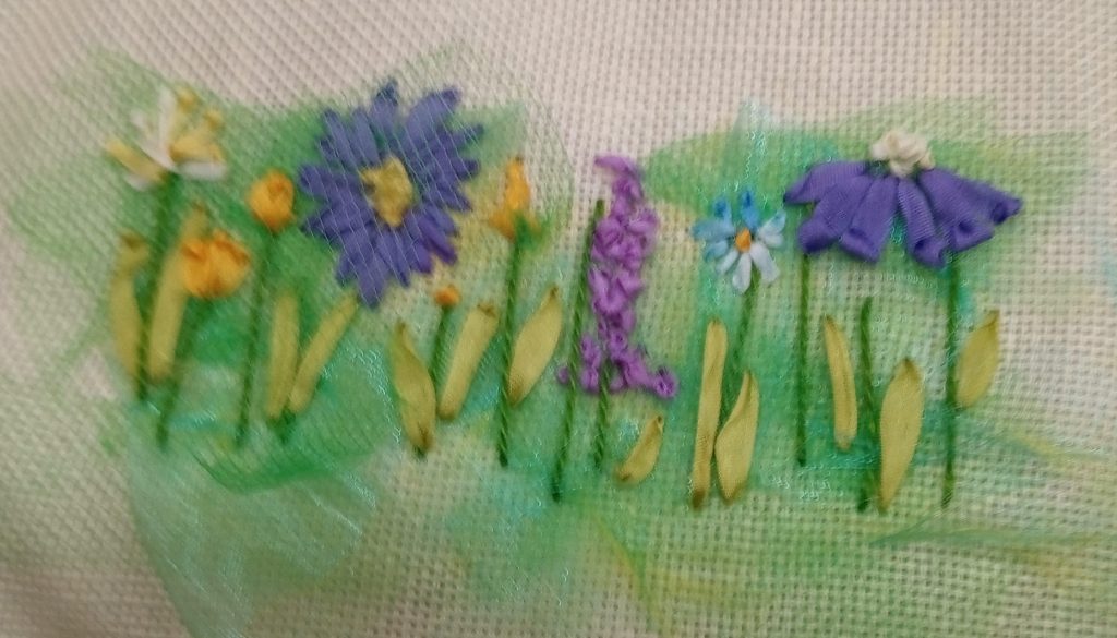 Work from our ribbon weaving workshop