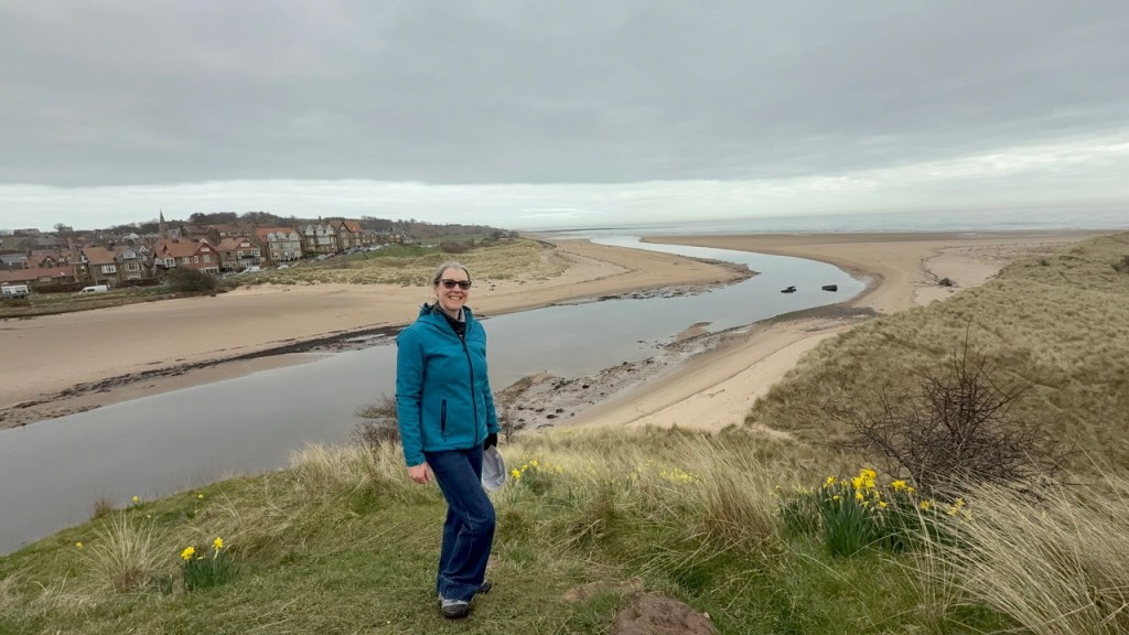 Joanne in the duesn by Alnmouth