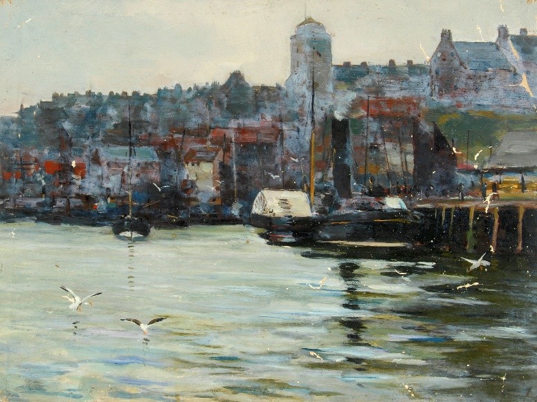 William Henry Charlton Harbour with Seagulls