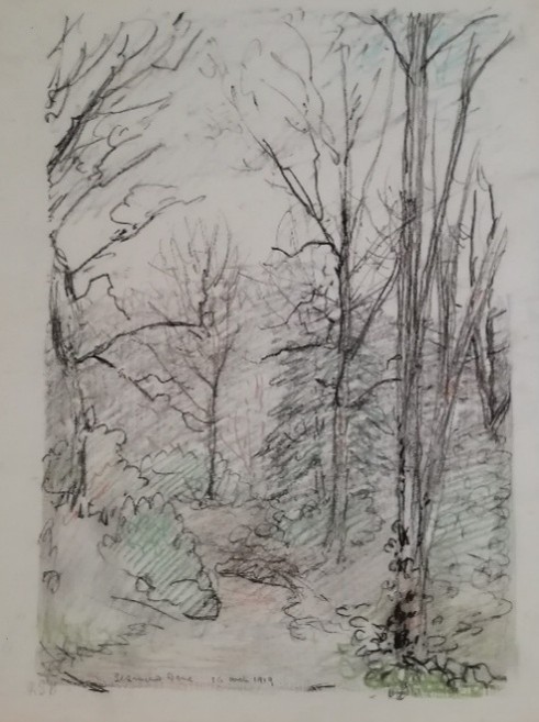 A drawing of Jesmond Dene by Richard Hatton