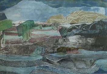 Landscape collage by Brenda Procter